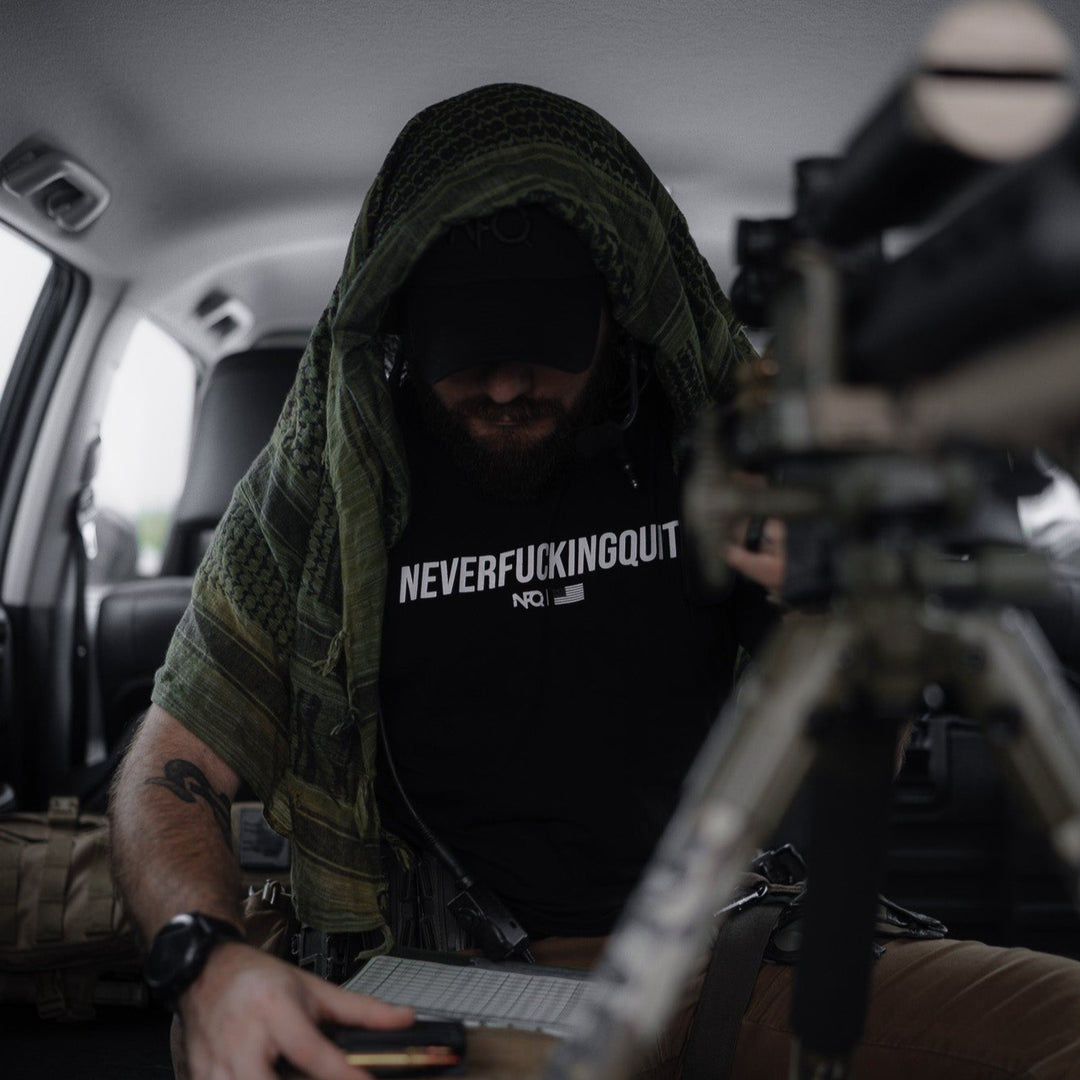 Performance Tee - NeverFuckingQuit Black/White