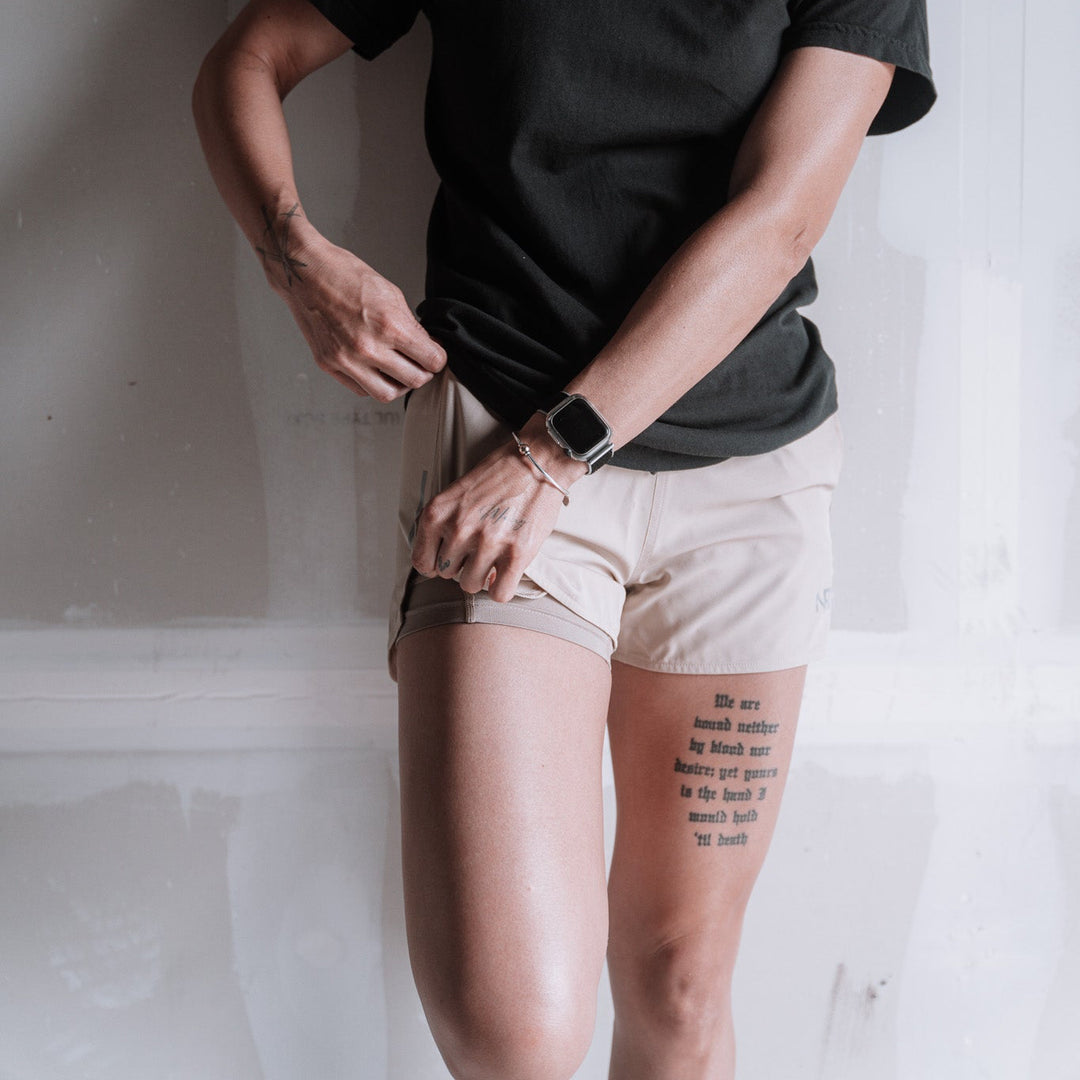 Women's Covert Sprint Shorts - Sand