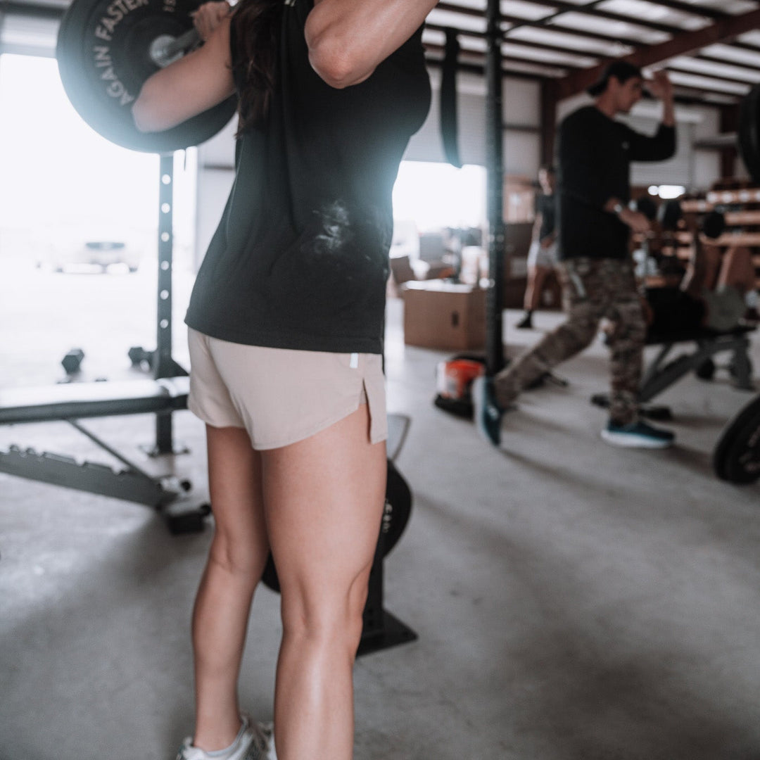 Women's Covert Sprint Shorts - Sand