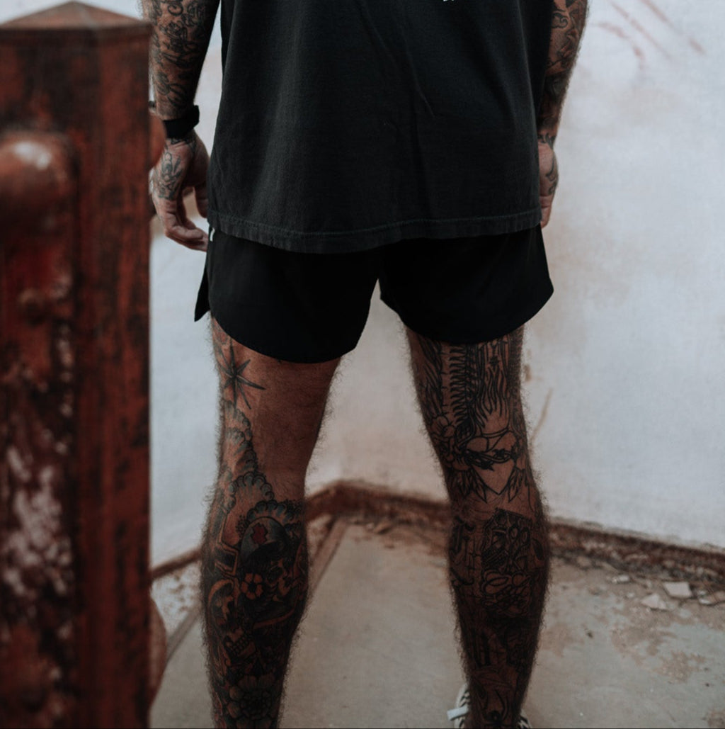 Covert Sprint Shorts - Black - War Club Collab
