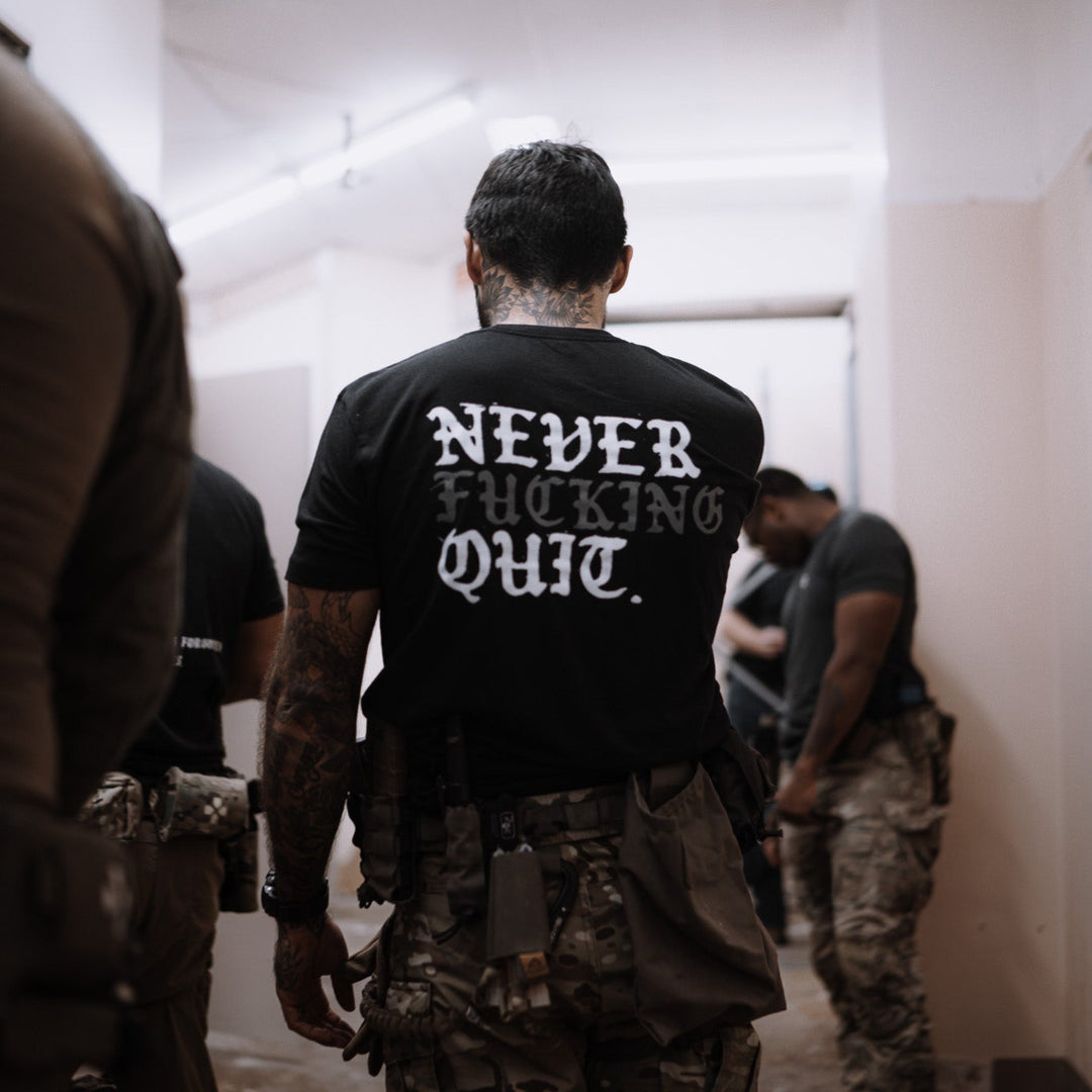 Basic Training Tee - Never Fucking Quit Crusade