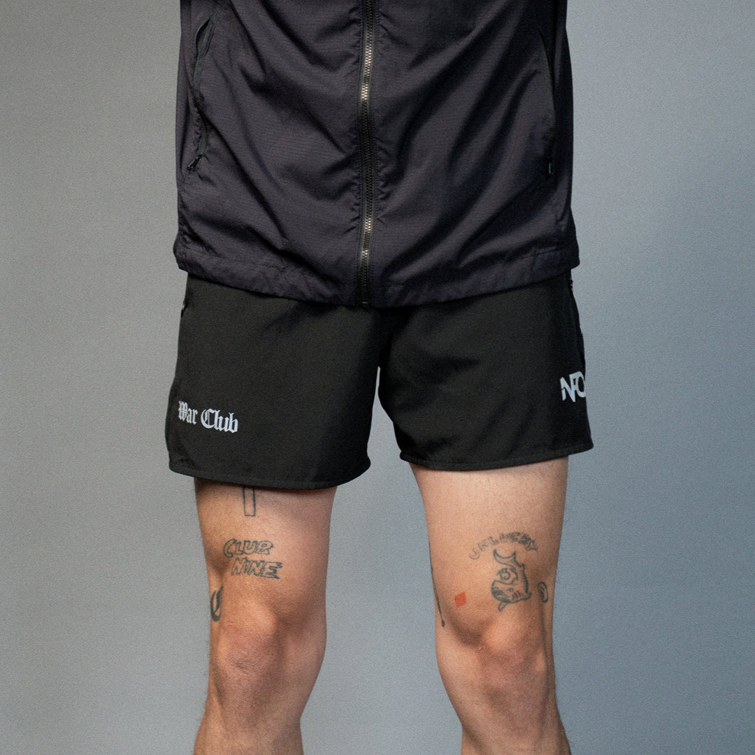 Covert Sprint Shorts - Black - War Club Collab