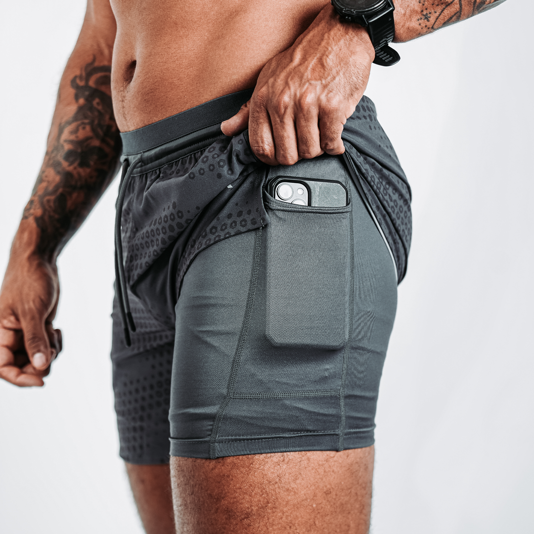 Covert Sprint Shorts - Rattlecam - Sniper Grey